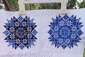 Hópelyhes keresztszemes kép